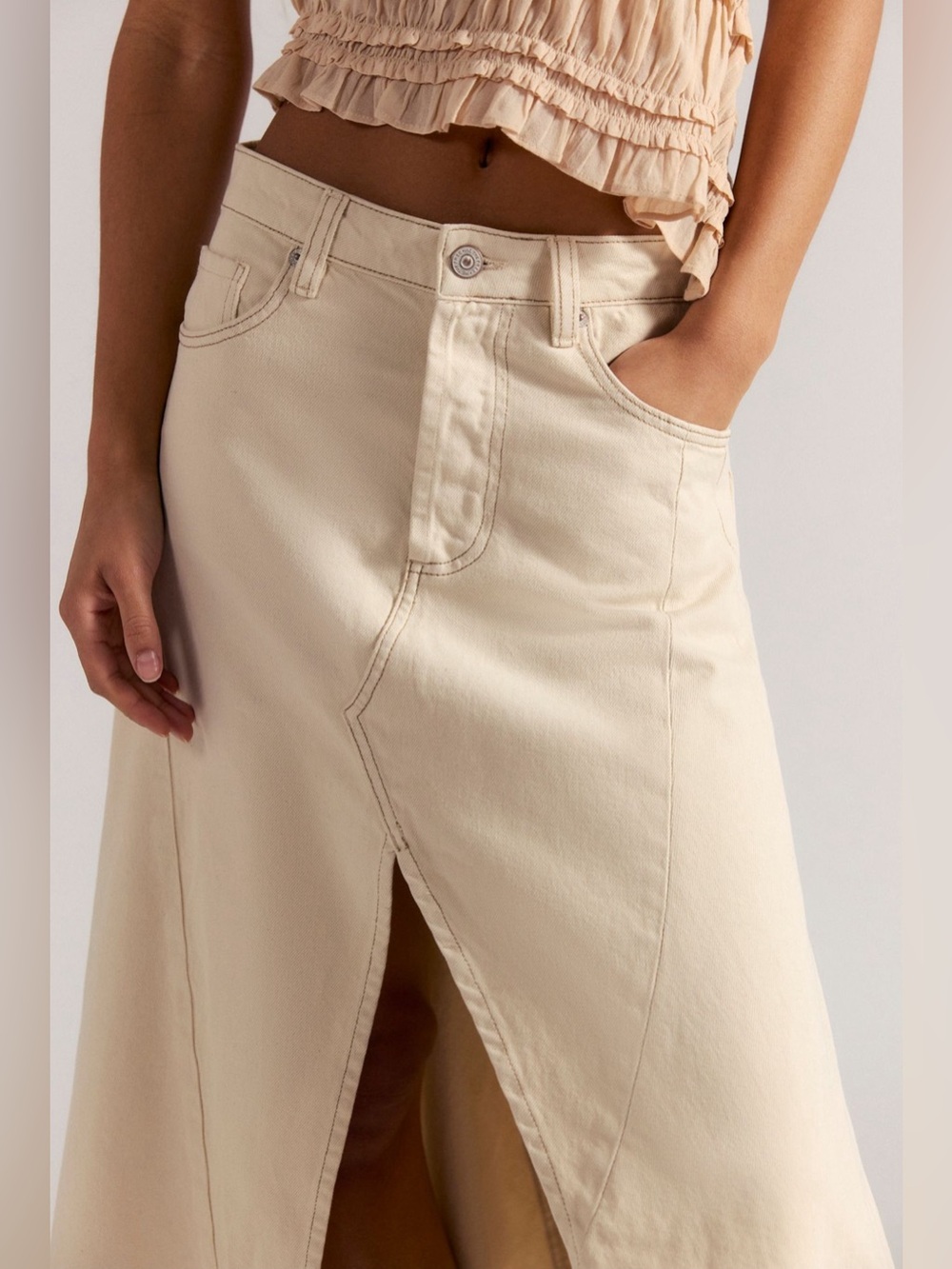 Free People We The Free Asymmetrical Maxi Skirt - Picture 4 of 6